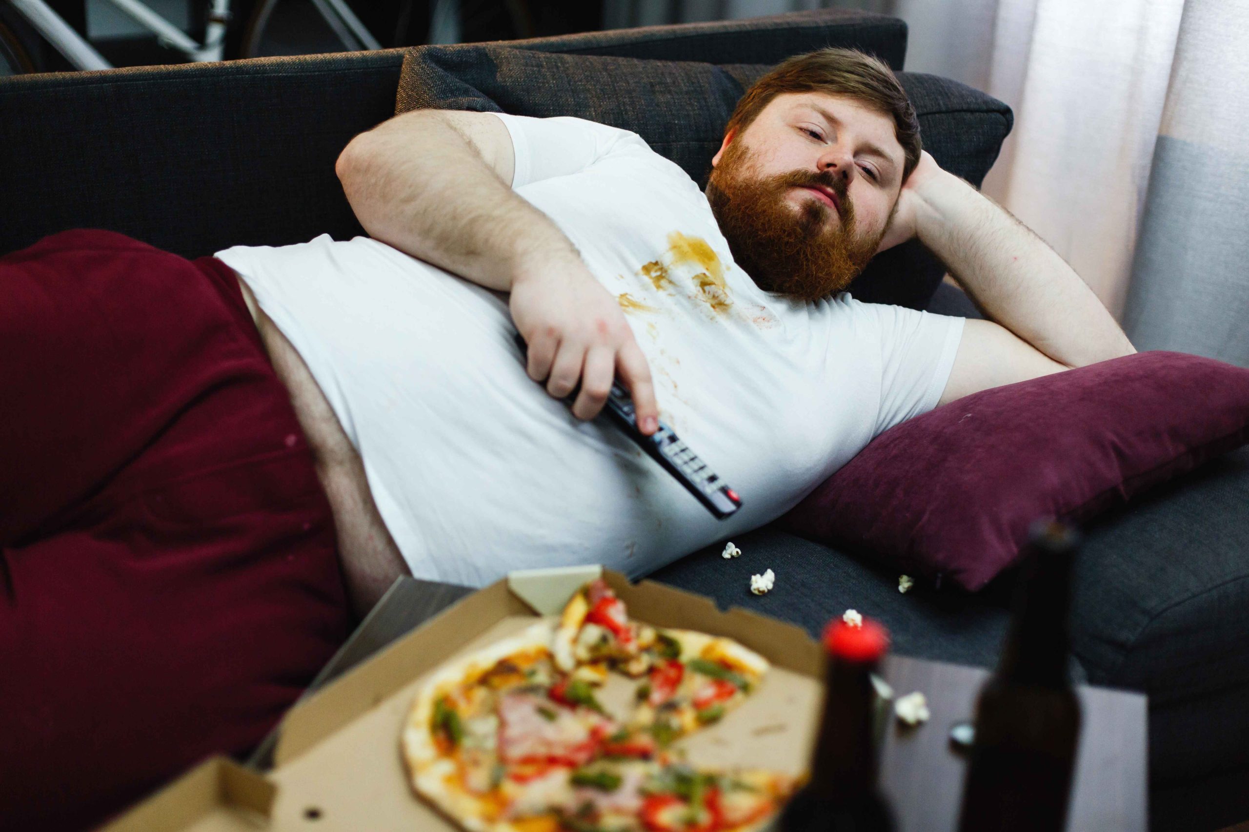 lying down after eating